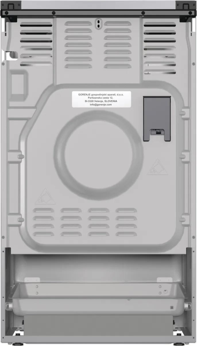 Комбинированная плита Gorenje газовая 4 конфорки 50х85х59,4 см серого цвета.