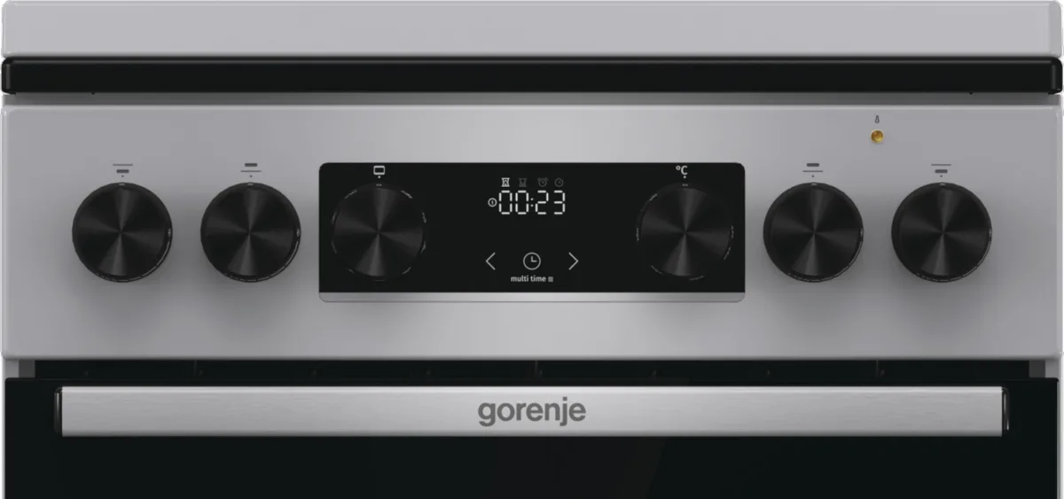 Комбинированная плита Gorenje газовая 4 конфорки 50х85х59,4 см серого цвета.