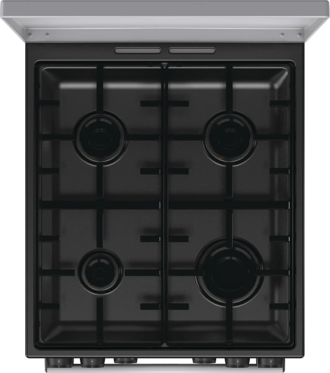 Комбинированная плита Gorenje газовая 4 конфорки 50х85х59,4 см серого цвета.