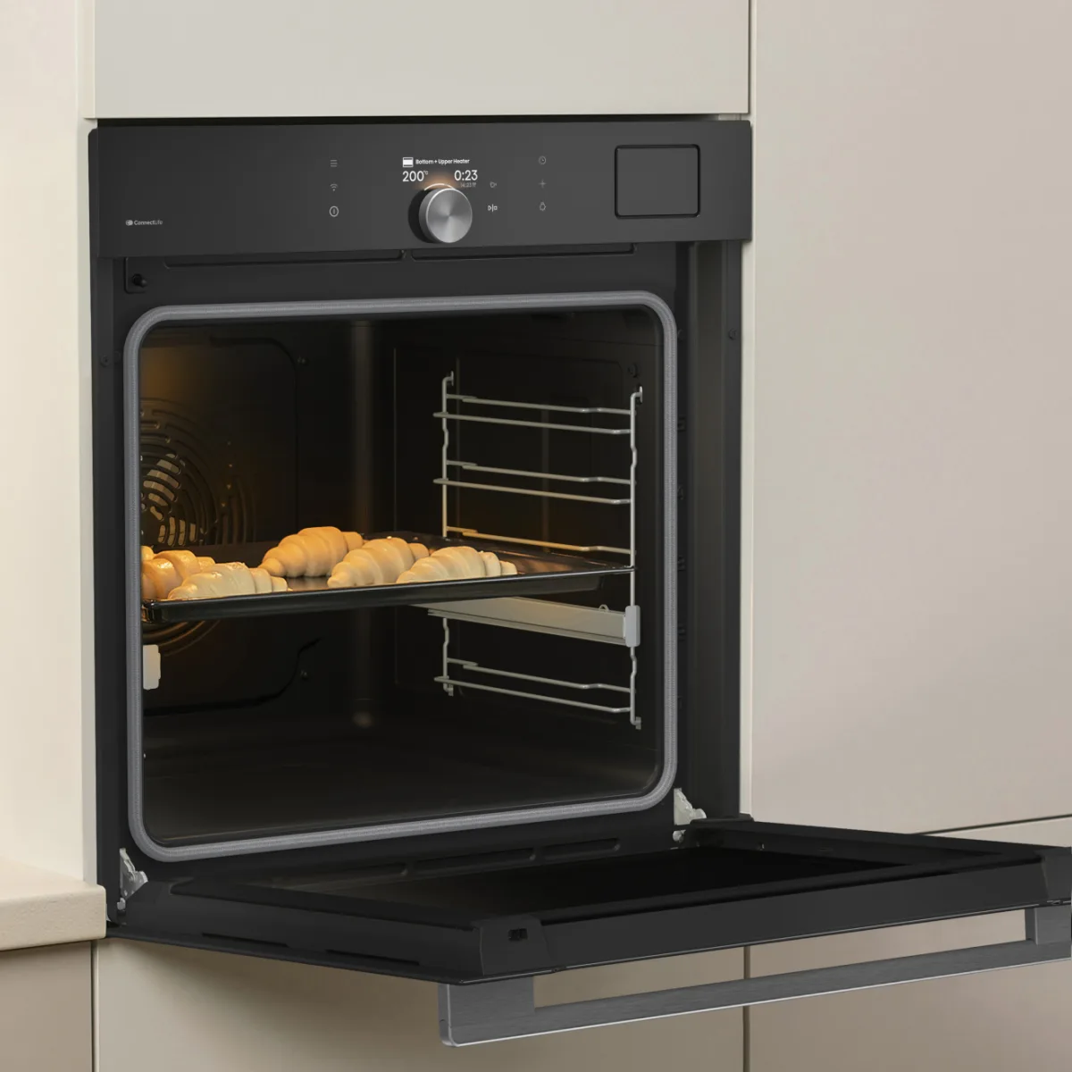 Електрична духова шафа Gorenje 77 л Піролітична 59,5х59,5 см Чорна