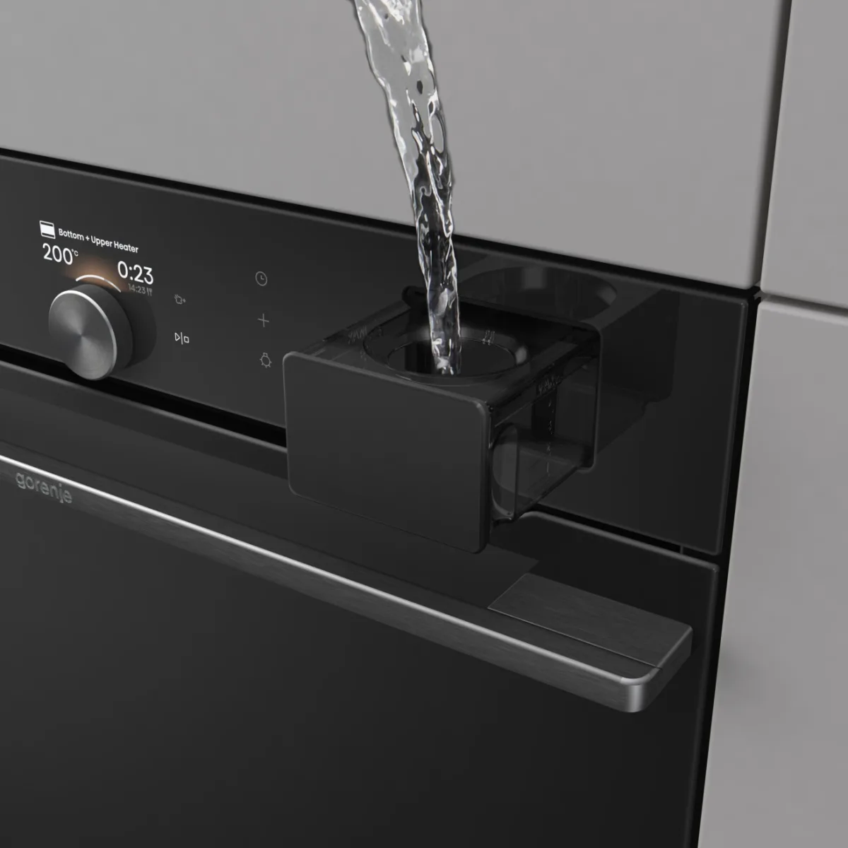 Електрична духова шафа Gorenje 77 л Піролітична 59,5х59,5 см Чорна