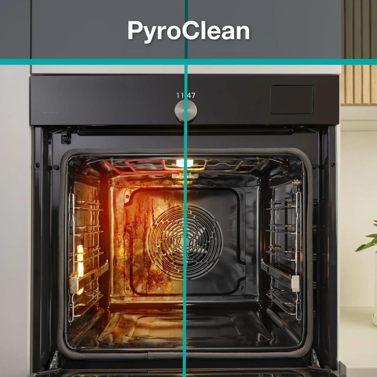 Електрична духова шафа Gorenje 77 л Піролітична 59,5х59,5 см Чорна