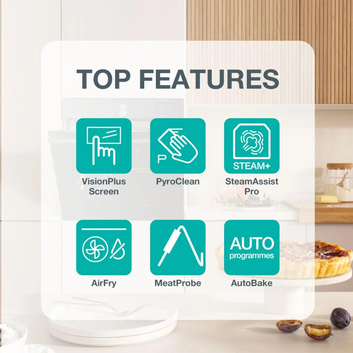 Електрична духова шафа Gorenje 77 л Піролітична 59,5х59,5 см Чорна