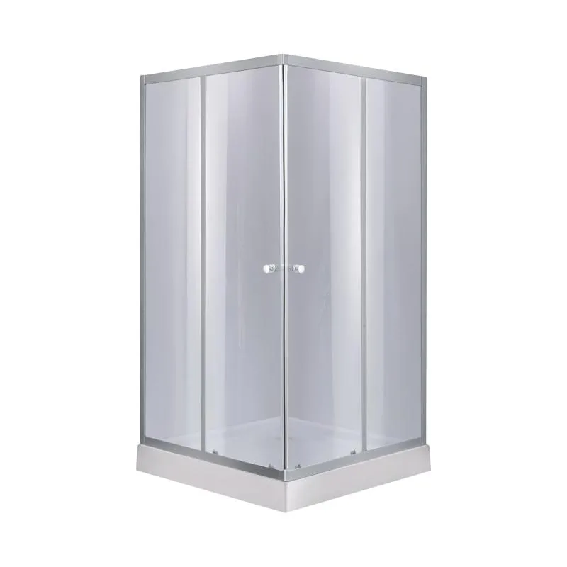 Душевая кабина SC80x80.SAT.LOW.GR квадратная 80x80 см тонированное стекло акриловый поддон