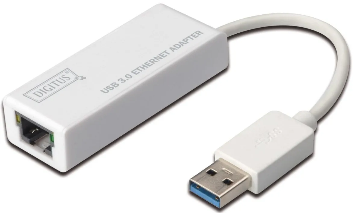 Адаптер DIGITUS USB 3.0 to Gigabit Ethernet, білий