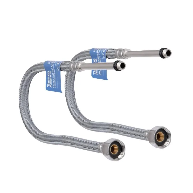Шланг гнучкий Thermo Alliance 60 см M10x1/2" латунь нейлон для змішувача