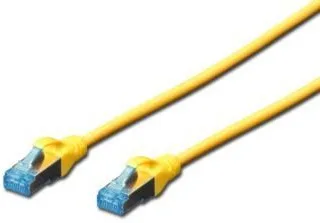 Патч-корд DIGITUS CAT 5e SF-UTP, 5м, AWG 26/7, Cu, PVC, жовтий