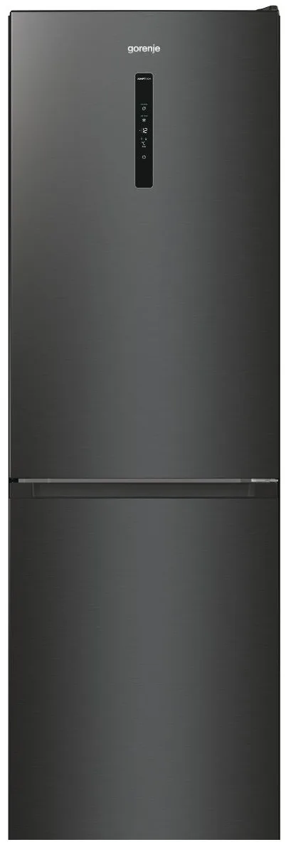 Холодильник Gorenje NRK619EABXL4 з нижньою морозильною камерою, розміри 185х60х60 см, 2 дверцята, об'єм холодильника 204 л, об'єм