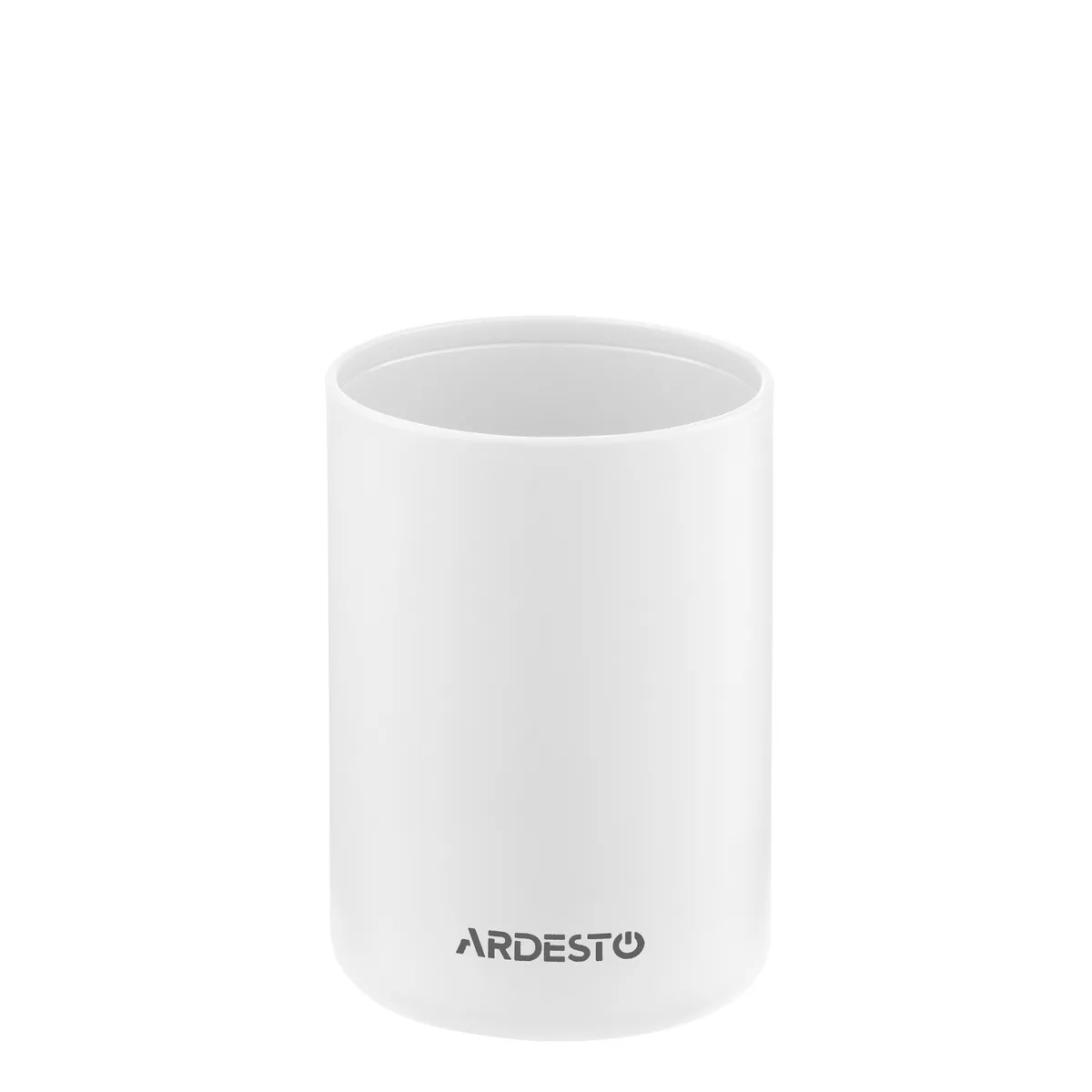Набір аксесуарів для ванної кімнати ARDESTO Minimalism 360 мл, 3 одиниці, поліпропілен, бамбук, білий.