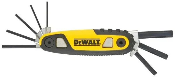 Набір шестигранних ключів DeWALT, HEX1.5-8мм, з корпусом, 8 штук.