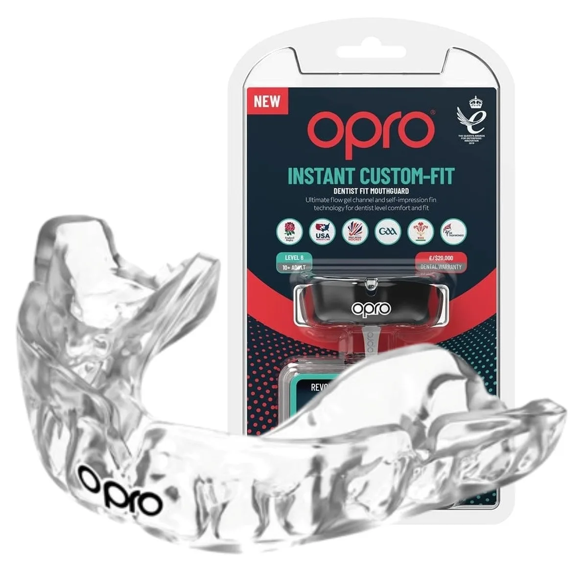 Капа OPRO Dental Grade доросла Clear 11+