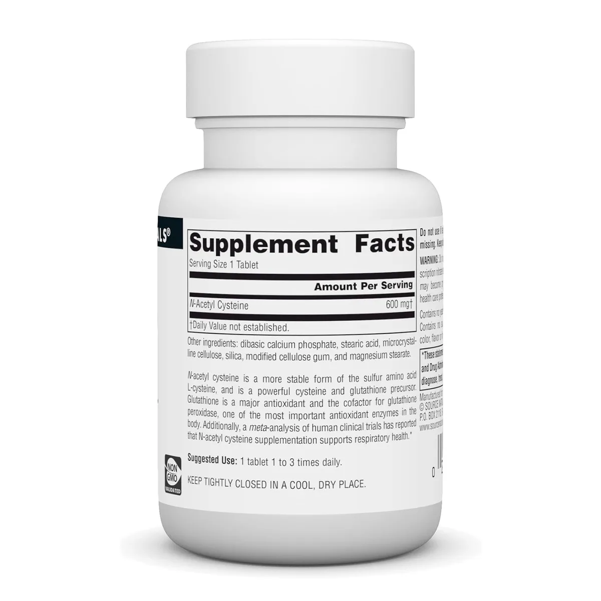 N-Acetyl Cysteine 600mg Source Naturals 30 таблеток Антиоксидантная поддержка