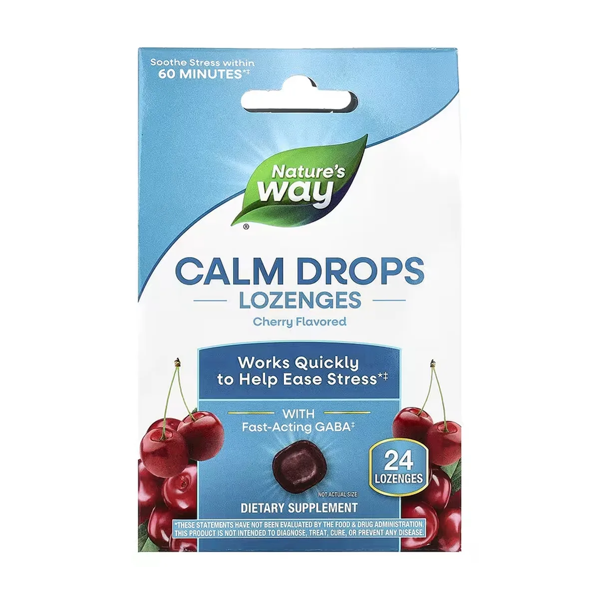 Calm Drops Nature's Way веганські пастилки 24 шт вишня