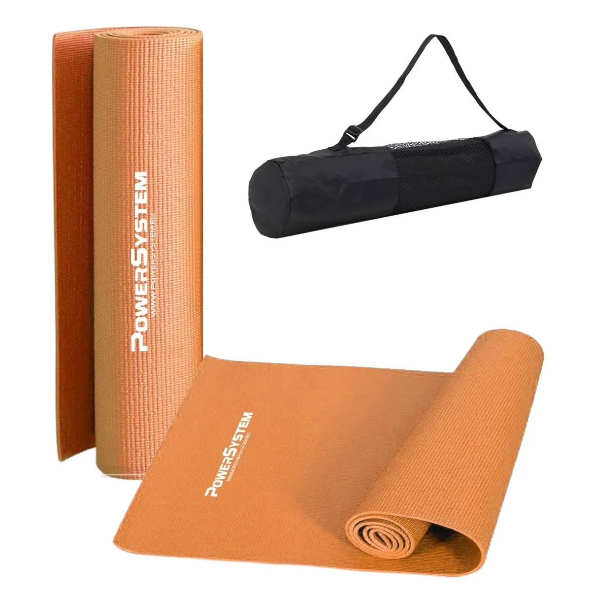 Килимок для йоги Active Point PVC 173х61 см Помаранчевий
