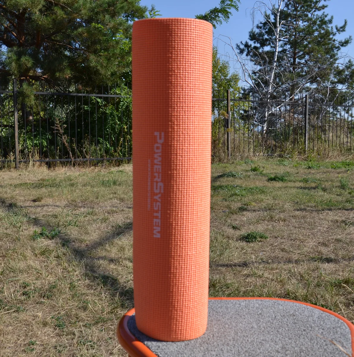 Килимок для йоги Active Point PVC 173х61 см Помаранчевий