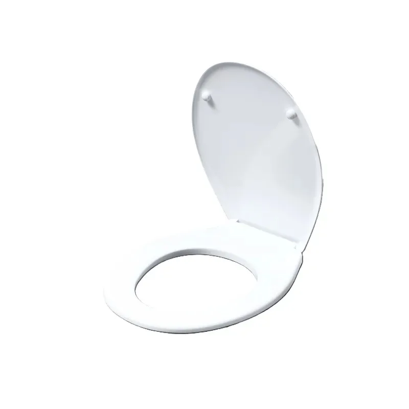 Сидіння унітазу ZERIX Duroplast 465х365 мм Біле Slim Soft-close Quick release