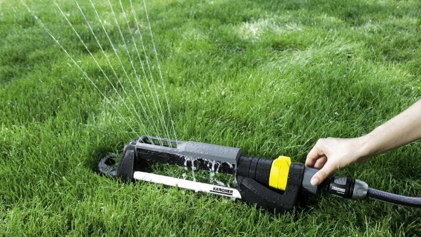 Дождевой ороситель Karcher, модель OS 5320 S, для ровных площадей, с возможностью настройки потока воды