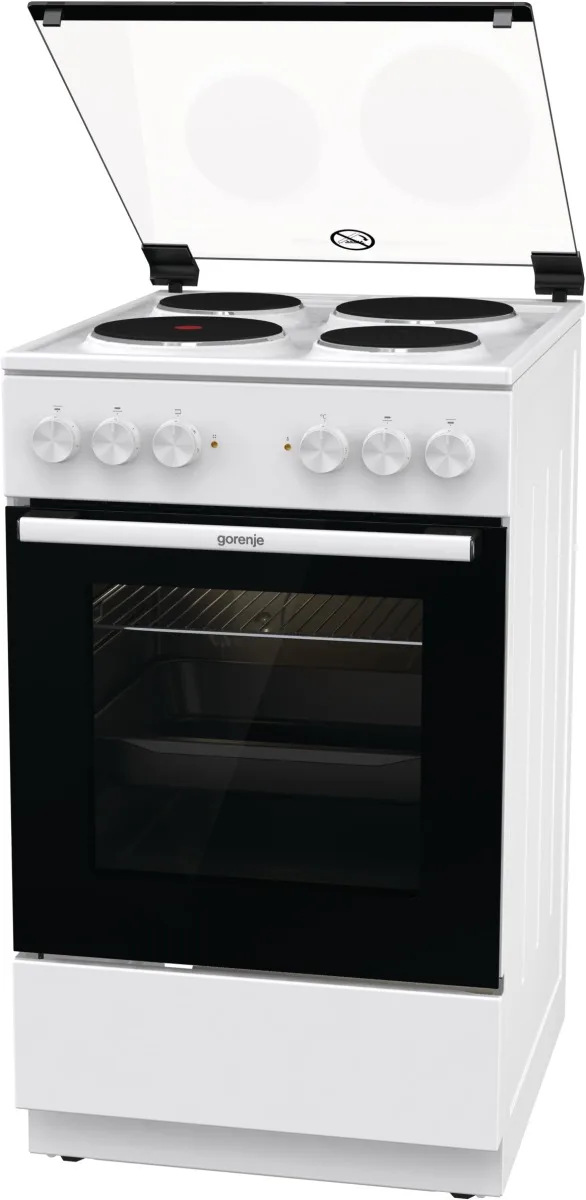 Электрическая плита Gorenje, 68 л, 50x60 см, с грилем, белая