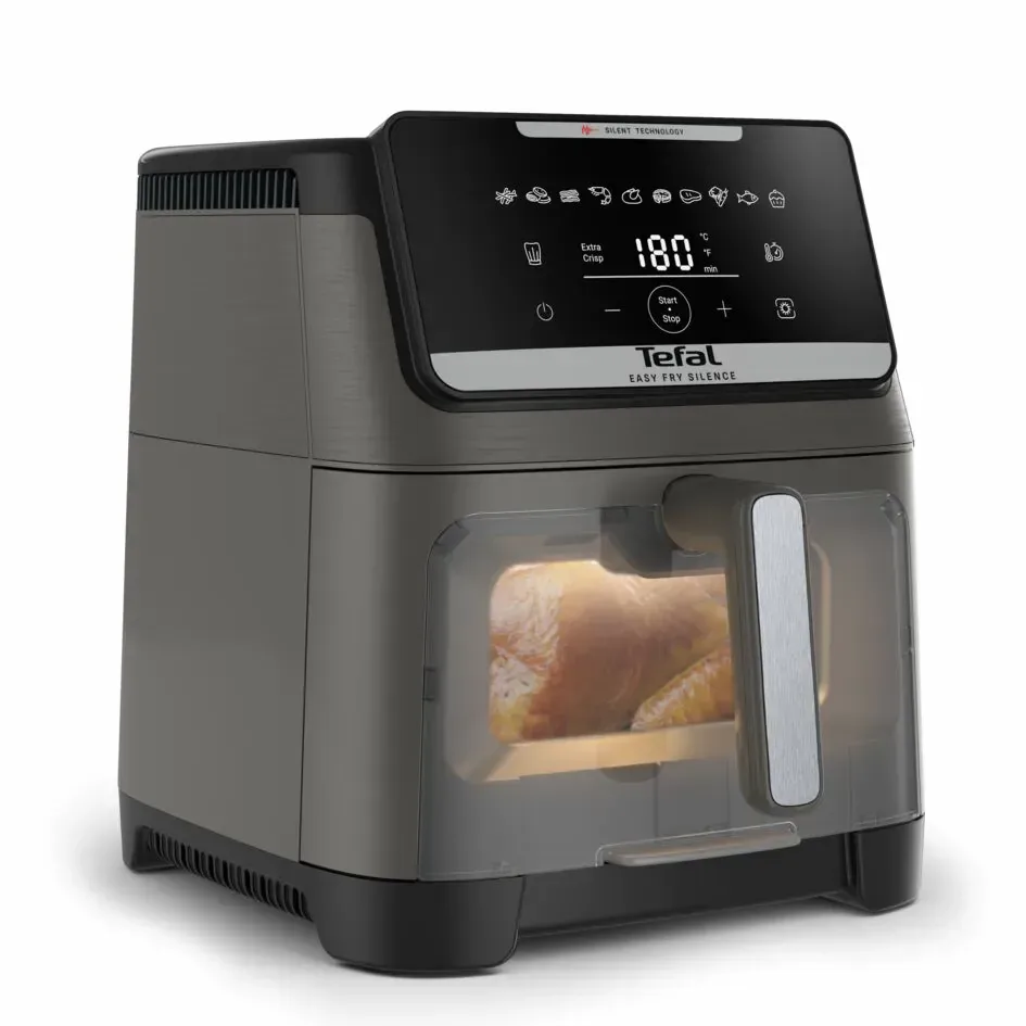 Мультипіч Tefal Easy Fry Silence XXL, 1800Вт, 7-літрова чаша, сенсорне управління, 10 режимів приготування, з віконцем, пластикови