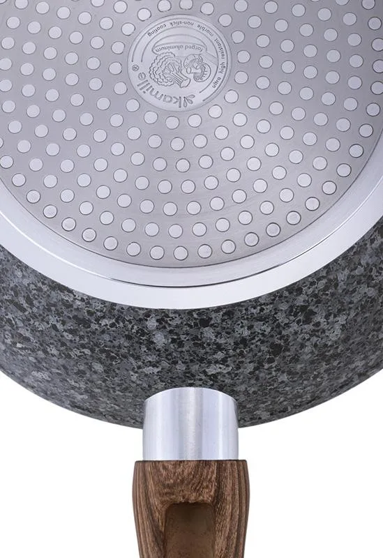 Сковорода-сотейник Kamille Grey Marble Ø32 см антипригарна для індукційної плити