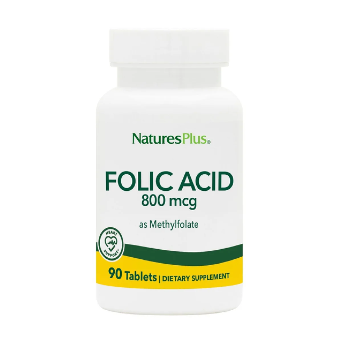 Фолієва кислота Nature's Plus 800 мкг 90 таблеток