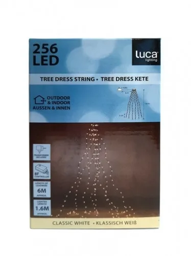 Гірлянда Luca Lighting 1,6+6 м ПВХ теплий білий
