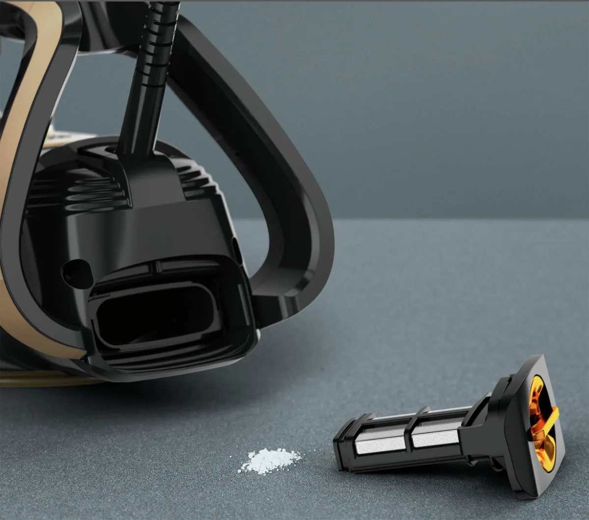 Праска Tefal Puregliss, 3000 Вт, 270 мл, паровий удар - 280 г, постійна пара - 50 г, керамічна підошва, чорний з мідними акцентами