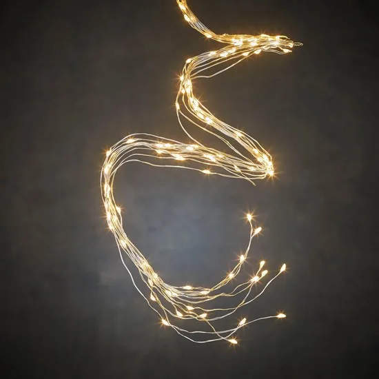 Гірлянда Luca Lighting срібна струна 2 м теплий білий