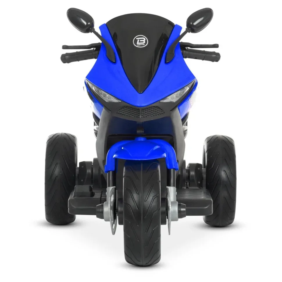 Дитячий електромобіль мотоцикл Racer 2WD 35W 38х65х36 см комбінований синій