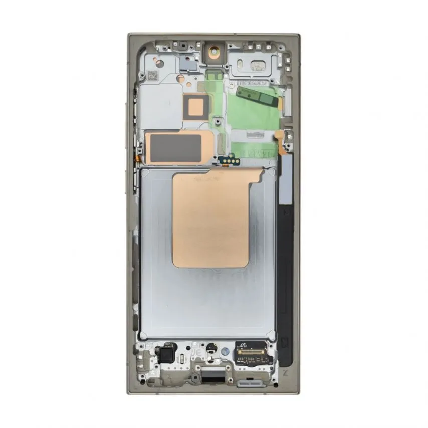 Дисплей Samsung LCD 6,8 дюймов серый с сенсорным экраном и рамкой Service Original
