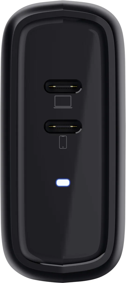 Зарядний пристрій мережевий Trust Maxo 65Вт, 2xUSB-C PD, чорний