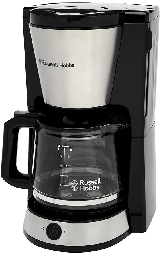 Кавоварка Russell Hobbs 1,25л чорна срібна мелена 10 чашок 1100Вт