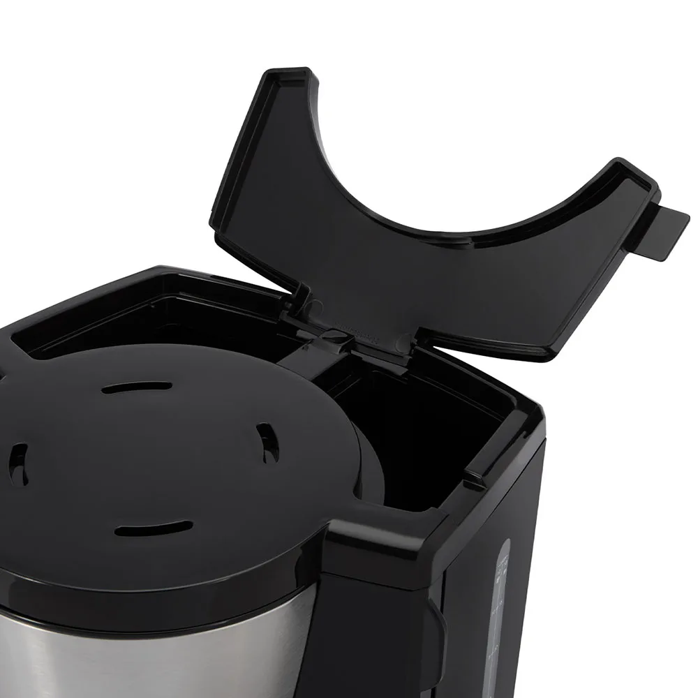 Кавоварка Russell Hobbs 1,25л чорна срібна мелена 10 чашок 1100Вт