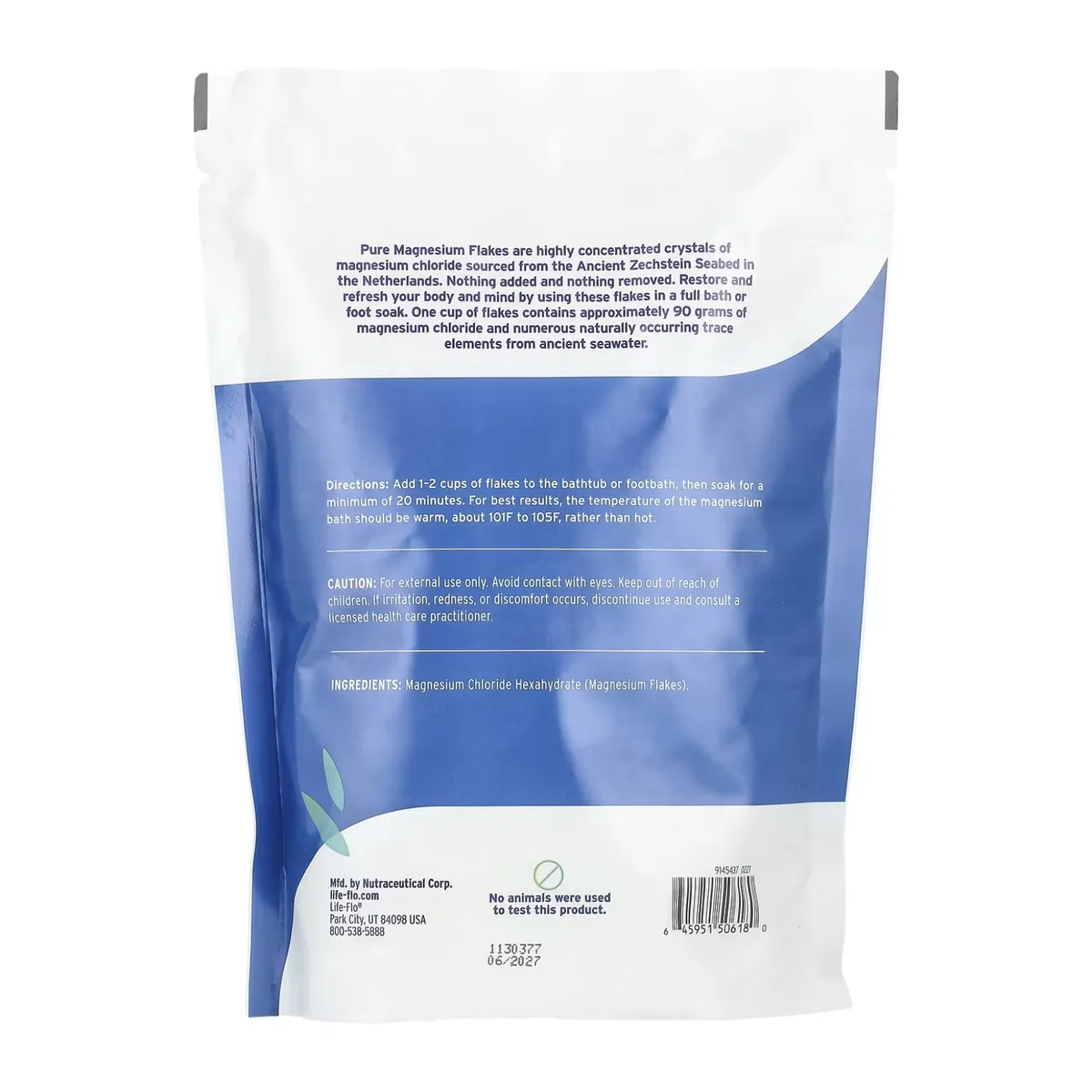 Хлопья магния Life-flo чистые 1,65lb 26,4oz