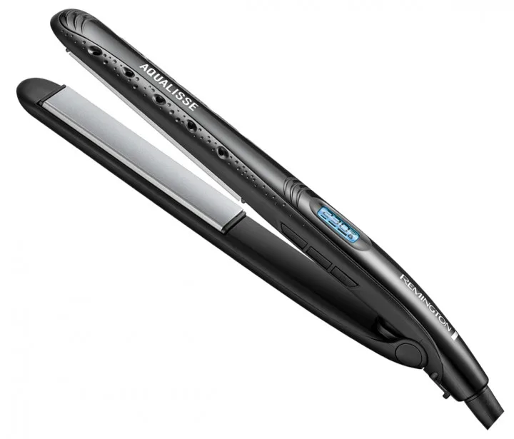 Випрямляч волосся Remington Aqualisse Extreme, 47Вт, 10 температурних режимів (140-230°C), дисплей, керамічне покриття, чорний.