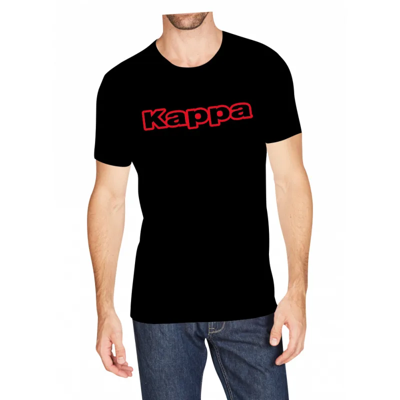 Футболка Kappa 100% бавовна M чорна чоловіча