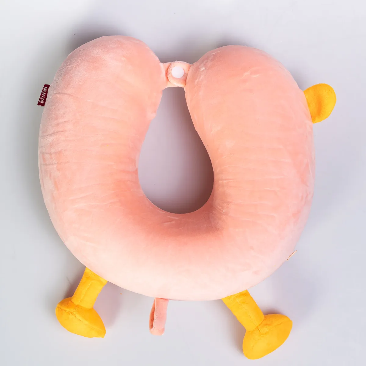 Подушка для шеи Duck Memory Foam U-образная 30х30х10 см Розовая
