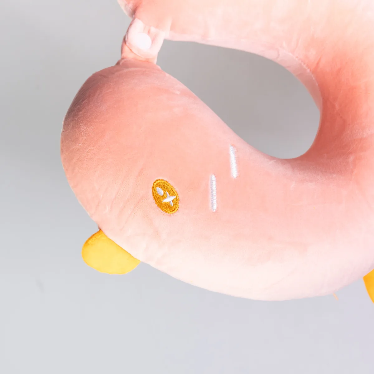 Подушка для шеи Duck Memory Foam U-образная 30х30х10 см Розовая