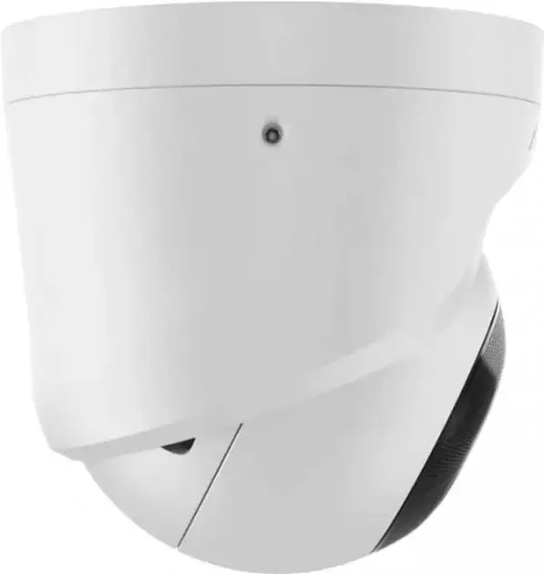 IP-Камера дротова Ajax TurretCam, 8мп, 2.8мм, Poe, True WDR, IP 65, ІЧ 35м, аудіо, кут огляду 100° до 110°, купольна, біла