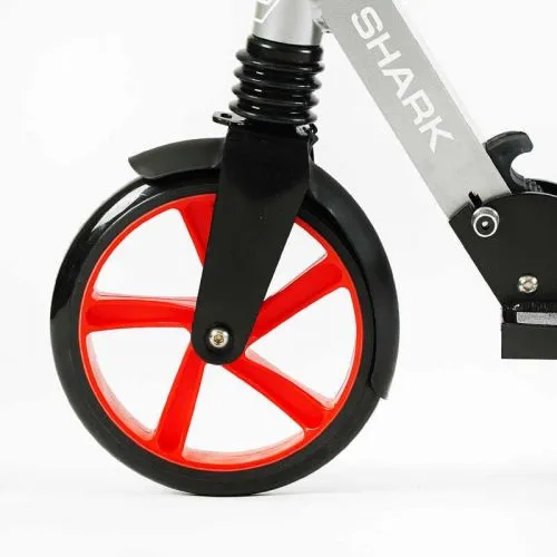 Самокат двоколісний Best Scooter SHARK з ручним гальмом для дітей та підлітків з амортизатором та PU колесами 20 см.