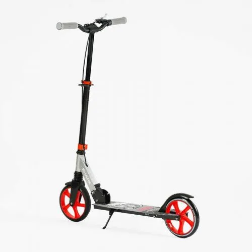 Самокат двоколісний Best Scooter SHARK з ручним гальмом для дітей та підлітків з амортизатором та PU колесами 20 см.