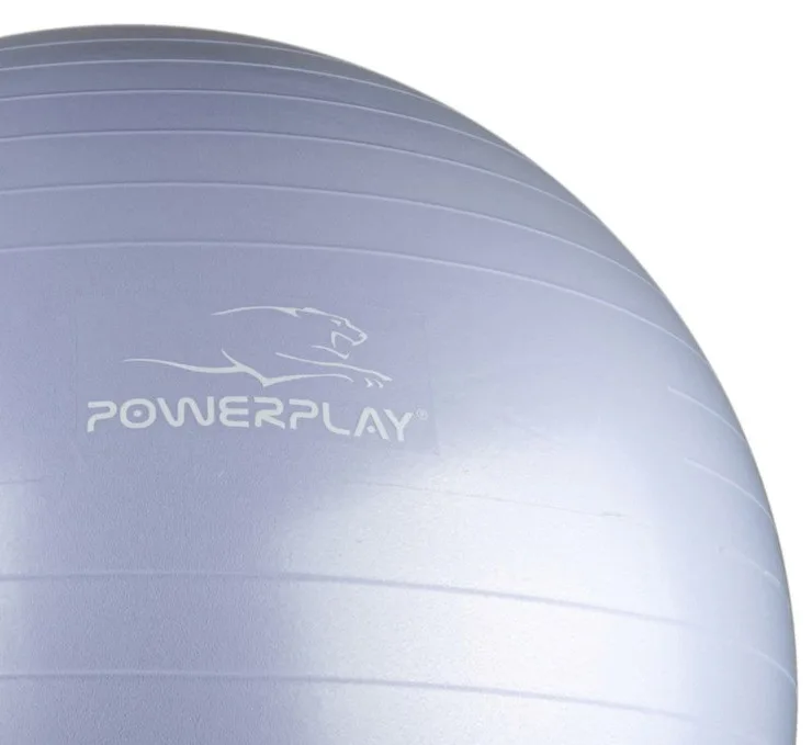 М'яч для фітнесу Active Point PVC Ø75 см Блакитний з помпою
