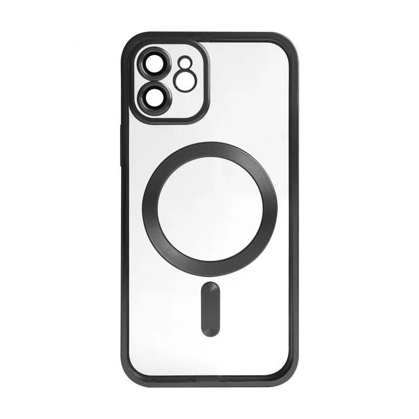Чохол MagSafe для смартфона пластик силікон чорний матовий