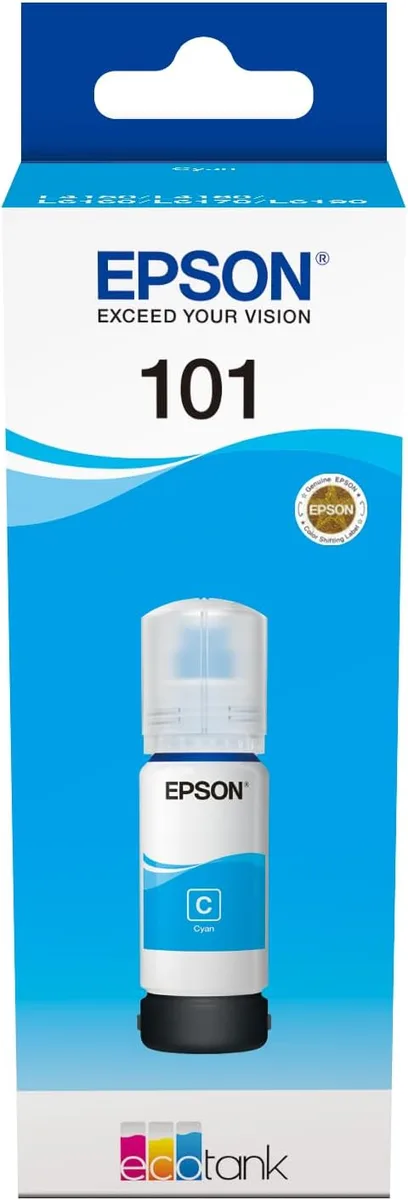 Контейнер з чорнилом Epson 101 EcoTank L14150/L4150/L4160/L4260/L4267/L4360/L6160/L6170/L6190/L6270/L6290 cyan