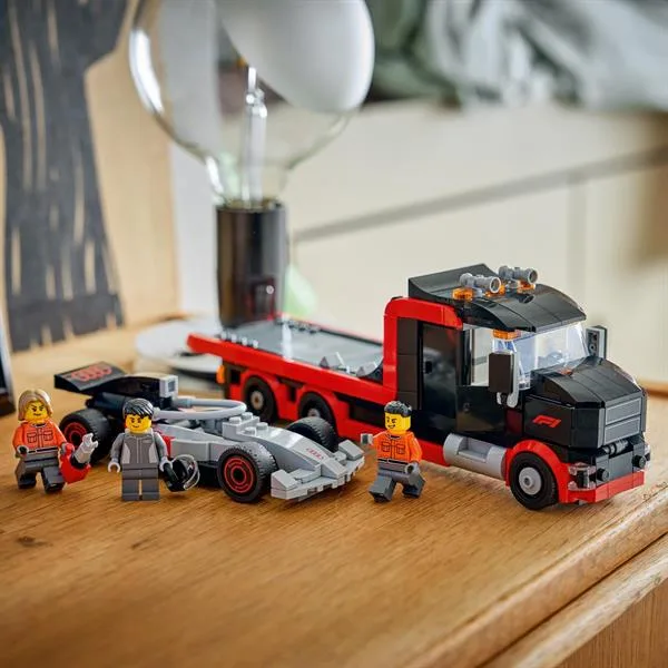 LEGO City Грузовик F1 с гоночным автомобилем Audi 508 деталей Пластик 8x28x26 см