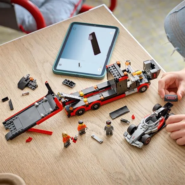 LEGO City Грузовик F1 с гоночным автомобилем Audi 508 деталей Пластик 8x28x26 см