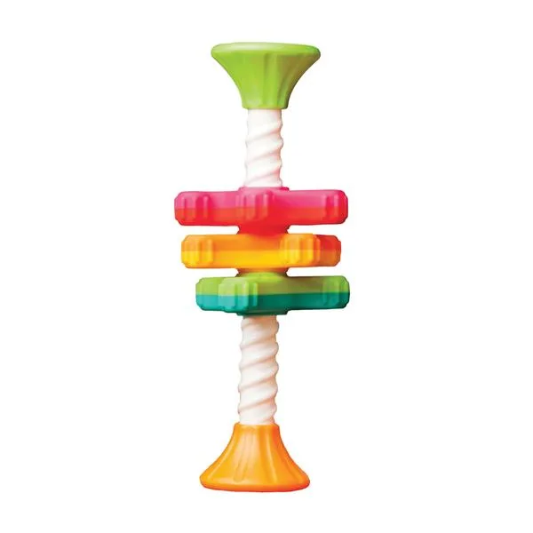 Пирамидка-спиннер Fat Brain Toys АБС пластик 23 см разноцветная