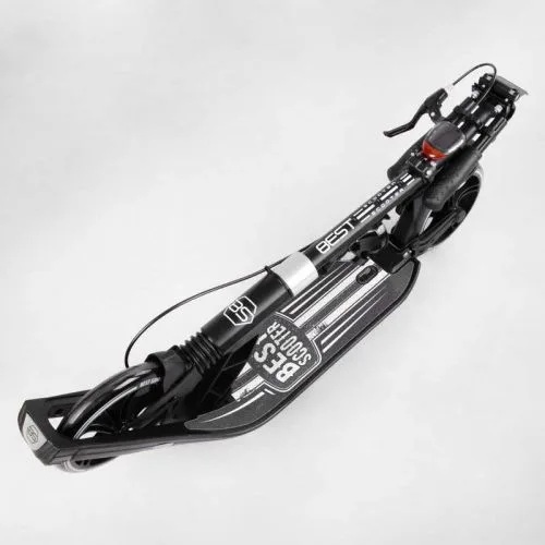 Двоколісний самокат Best Scooter з ручним гальмом та амортизаторами для дітей та дорослих.