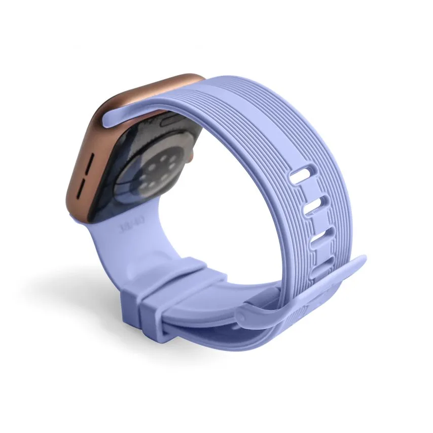 Ремешок Apple силиконовый 42-44 мм S/M фиолетовый