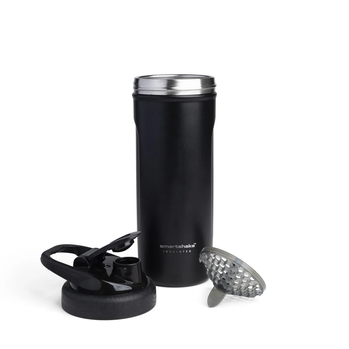 Шейкер спортивний SmartShake нержавіюча сталь 750 мл чорний